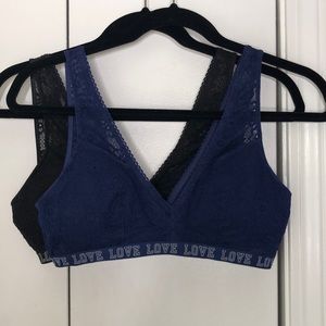 2 lightly used bralettes